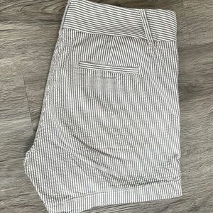 J Crew Gray Pinstripe Shorts, size 2